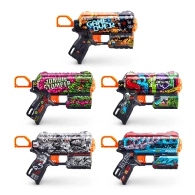 Afbeelding van ZURU XSHOT Skins Flow Foam pijlpistool Geleverd met 8 pijlen Ruim kleur Schiet tot 27 meter 36516