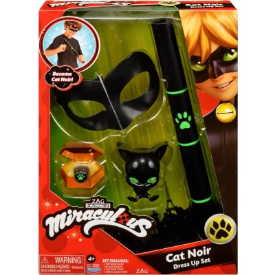 Afbeelding van Miraculous Wonderbaarlijke zwarte kat rollenspel verkleedkleding set