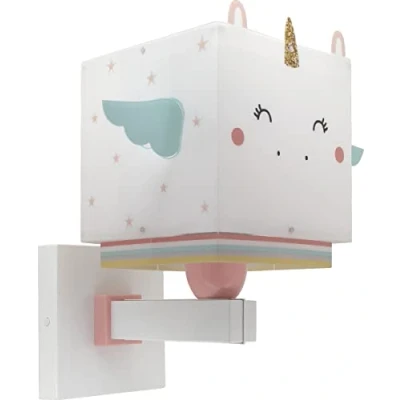 Afbeelding van Dalber Kinderkamer wandlamp Little Unicorn wit 64599