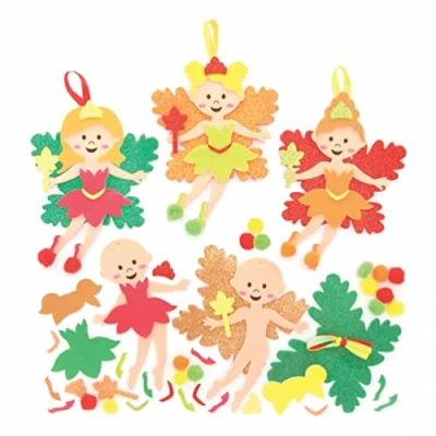 Afbeelding van Baker Ross FE652 Herfstfee decoratiesets Pak van 8, maak je eigen decoraties om te ontwerpen en weer geven, creatieve activiteiten voor kinderen