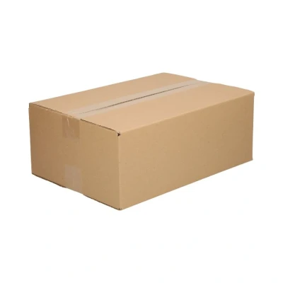 Afbeelding van 25x Vouwdoos 350 x 240 130 mm B golf (± 3,0 mm) Karton Universele verzenddozen