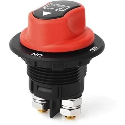 Afbeelding van JTRON Isolator ON Off 2P SPST Auto Mini accuschakelaar Kill Switches Race Rally voor motorfietsen, auto&#039;s, boten (100A)