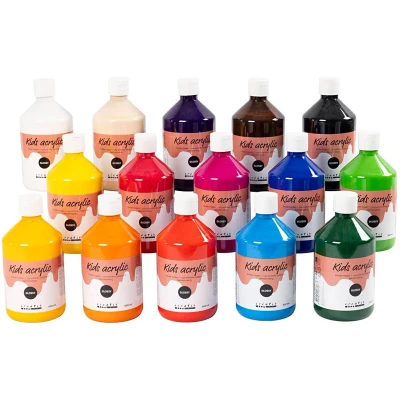 Afbeelding van Creativ Company Acyrlverf Glossy Kleur Semi transparant, 15x500ml