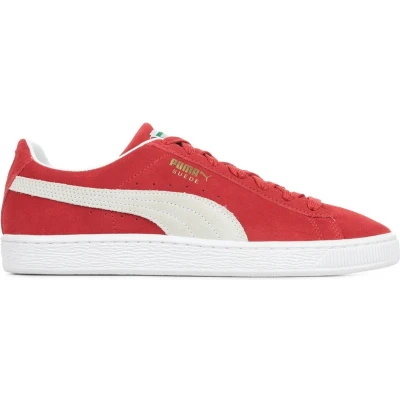 Afbeelding van Puma Classic XXI Sneakers laag, Maat: 44.5, High risk red/white Veloursleer