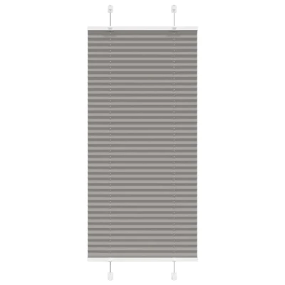 Afbeelding van vidaXL Plissé rolgordijn 65x150 cm stofbreedte 64,4 antraciet