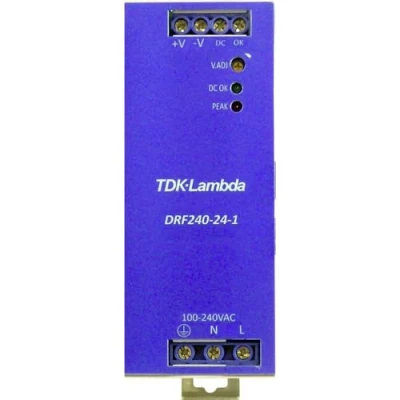 Afbeelding van TDK Lambda DRF240 24 1/HL DIN rail netvoeding V/DC 240 W Aantal uitgangen: 1 x Inhoud: stuk(s)