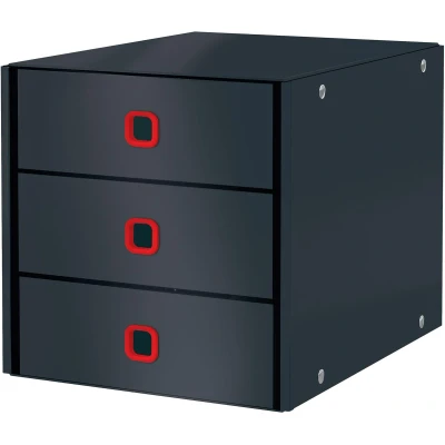 Afbeelding van Leitz Click &amp; Store Cosy Ladenblok, 3 Laden, Grijs Ladenblok