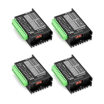 Afbeelding van QWORK® 4 stuks TB6600 stappenmotor driver, 4.0A 9V 42V, voor 42/57/86 type 2 fase stappenmotor, 3D printer printer/CNC