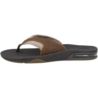 Afbeelding van Reef Leren teenslippers voor heren, bruin, 36 EU