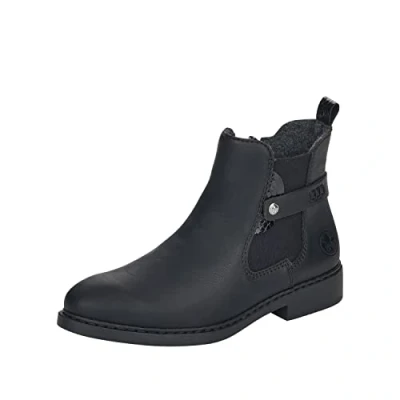 Afbeelding van Rieker Dames Z6161 Enkellaarzen, zwart 00, 38 EU