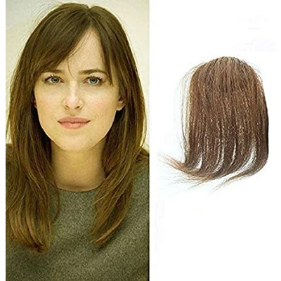 Afbeelding van Clip In Air Side Pony 100% Menselijk Haar Zijkant Rechte Hair Extensions (Lichtbruin)