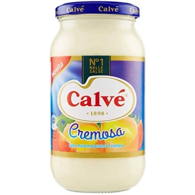 Afbeelding van 6x Calve Calvè Cremosa Mayonnaise mayo Classic fritessaus saus glas 439ml