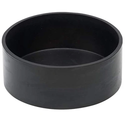 Afbeelding van Connex Gipsbeker Ø 150 x 45 mm zwart cilindrische vorm robuust en flexibel zacht PVC voor het mengen van gips, plamuurmassa &amp; Co. / mengbeker/gipsschaal COX880153