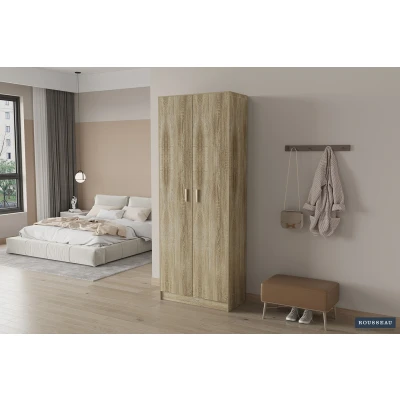 Afbeelding van Opbergkast Stacy 72 cm 2 draaideuren en 5 legplanken sonoma eik
