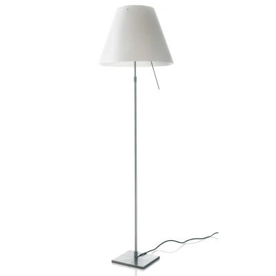 Afbeelding van Luceplan Costanza vloerlamp telescopisch met dimmer en diffuser Creme