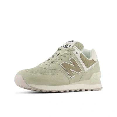 Afbeelding van New Balance WL574 Sneakers laag, Dames, Maat: 41.5, Olivine Leer en textiel