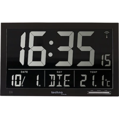 Afbeelding van WS 8007 moderne radio wandklok met XXL display