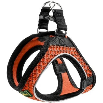 Afbeelding van Hondentuigje Hunter Hilo Comfort Oranje Maat S/M (48 55 cm)