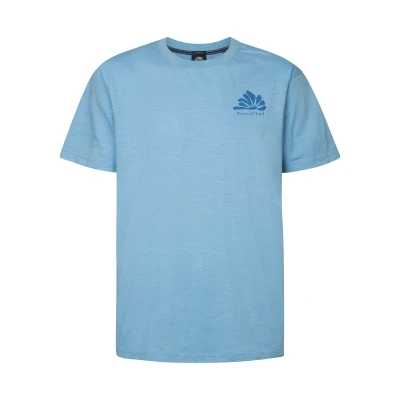 Afbeelding van Petrol Industries Heren Logo T shirt Driftwalk Blauw Maat M