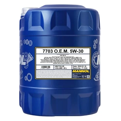 Afbeelding van Originele MANNOL motorolie 7703 O.E.M. 5W 30 synthetische