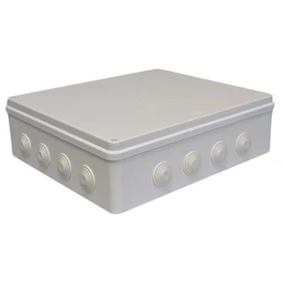 Afbeelding van Lumonic Aansluitdoos wit 400x350x120mm met 16 openingen I opbouw IP65 Aansluitdoos, klemmenkast, verbindingsdoos voor binnen &amp; buite
