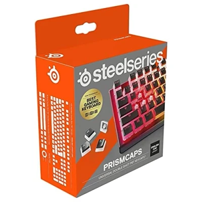 Afbeelding van SteelSeries PrismCaps Tweevoudig gegoten Pudding Style keycaps Duurzaam thermoplastisch PBT Compatibel met de meeste mechanische toetsenborden MX verbindingen Zwart (Britse indeling)