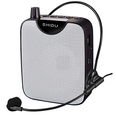 Afbeelding van Spraakversterker Draagbare SHIDU M500 Mini Stemversterker met microfoon Headset, luidspreker PA systeem (10 W) 7,4 V/2000 mAh lithium batterij voor leraren, reizigers, vergaderingen