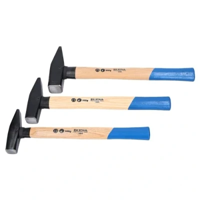 Afbeelding van SW Stahl 50930L slothamerset met handgreepbescherming, 3 delig, gereedschaphamer van hickoryhout, hamer kopgewichten 300 g 500 800