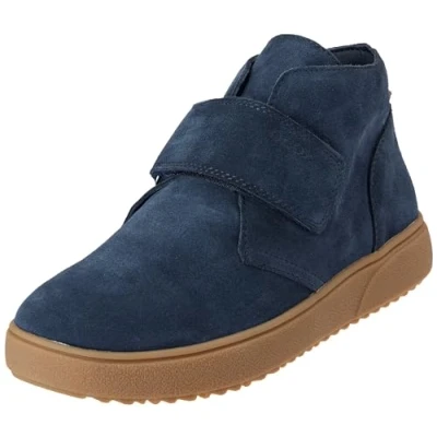 Afbeelding van Geox J Theleven Sneakers hoog voor kinderen, Maat: 26, Navy Veloursleer
