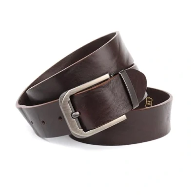 Afbeelding van Anthoni Crown Unisex leren riem riem, cognac, 85