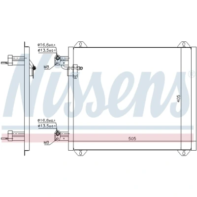 Afbeelding van Nissens Airco condensor 94584