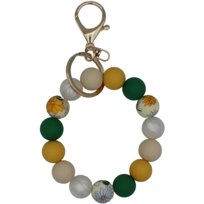 Afbeelding van Wristlet Groen Geel Bloem