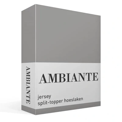 Afbeelding van Hoeslaken 2 Persoons 140x200 Ambiante Jersey Grijs