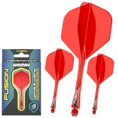 Afbeelding van Winmau Fusion Red Dart Flights In Between