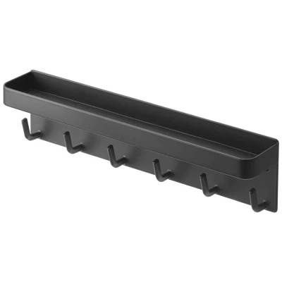 Afbeelding van Yamazaki Magnetic key hook with tray Smart Black