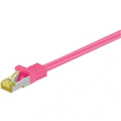 Afbeelding van Netwerkkabel Cat7 S/FTP 5 meter (100% koper, LSZH, Roze)