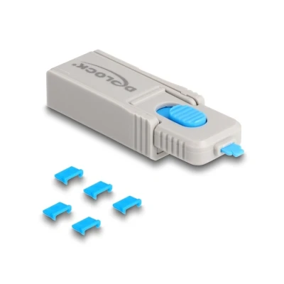 Afbeelding van Delock Micro USB Port Blocker Set für Buchse 5 Stück + Ver