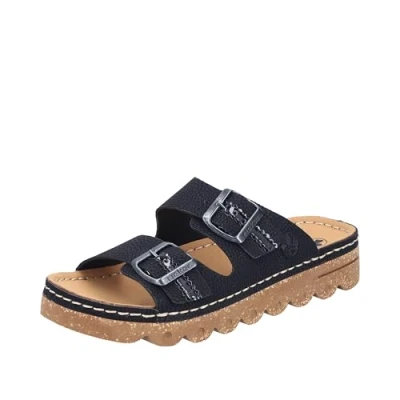 Afbeelding van Rieker V8751 Sandalen voor dames, zwart, 37 EU