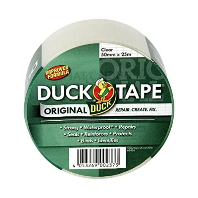 Afbeelding van Duck Tape Originele Duidelijke, 50mm x 25m, Verbeterde Formule Hoge Sterkte Waterdichte Gaffer en Duct Zelfklevende Doek Reparatie