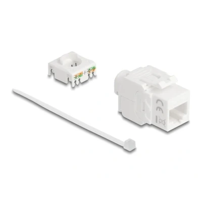 Afbeelding van Delock Keystone Module RJ45 jack to LSA Cat.6A UTP 180 toolfree