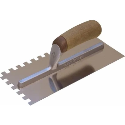 Afbeelding van Lijmspaan SUPER PROF PURE 280x120 mm RVS, 8x8 Leer