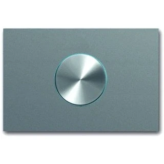 Afbeelding van Abb busch jaeger pure stainless steel draaiknop metaal schakelaar dimmer ip20 rvs 2cka006310a0110