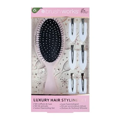 Afbeelding van Brushworks Luxe Roze Haar Styling Set, One Size