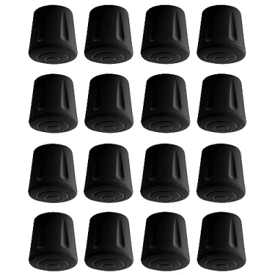 Afbeelding van cyclingcolors 16 x stoelglijders van EPDM rubber, ronde meubelpoten, vloerbeschermers (22 mm)