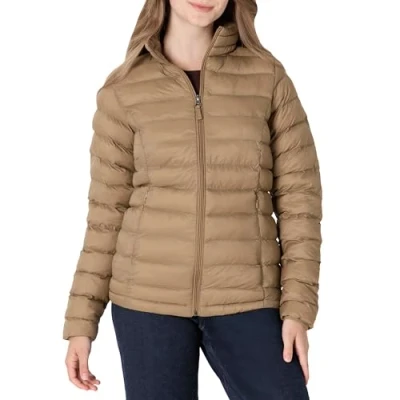 Afbeelding van Amazon Essentials lichtgewicht waterbestendig verpakt Puffer jas,Kameel,3XL 4XL