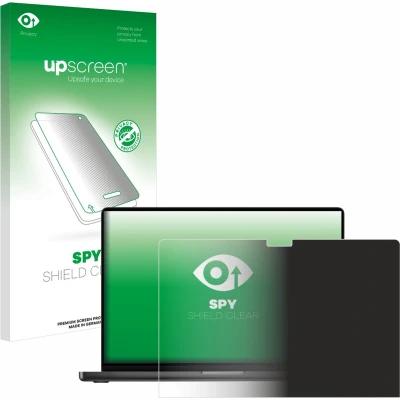 Afbeelding van upscreen Privacy Schermbeschermer voor Apple MacBook Pro 16&quot; M3 (2023) Screen Protector Anti Spy, Antikras, Vingerafdruk