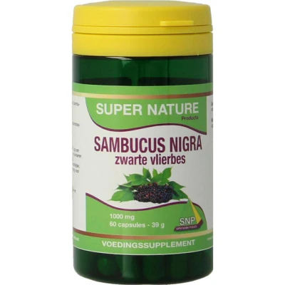 Afbeelding van SNP Sambucus nigra zwarte vlierbes 60 capsules
