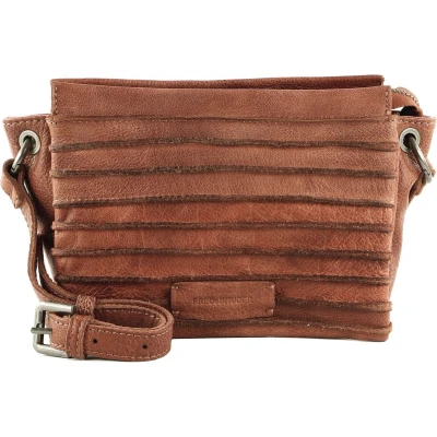 Afbeelding van FREDsBRUDER Leren Schoudertas Riffel Sky Crossbody Light Rust Terracotta