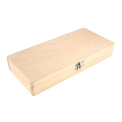 Afbeelding van Naugan Houten Dia Opbergdoos, Houdt 50 Dia&#039;s, Microscoop Slide Box Gemakkelijk Installeer te gebruiken