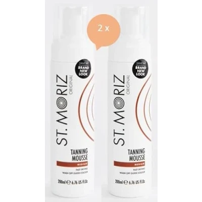 Afbeelding van St. Moriz Zelfbruinende mousse medium 2 x 200 ml